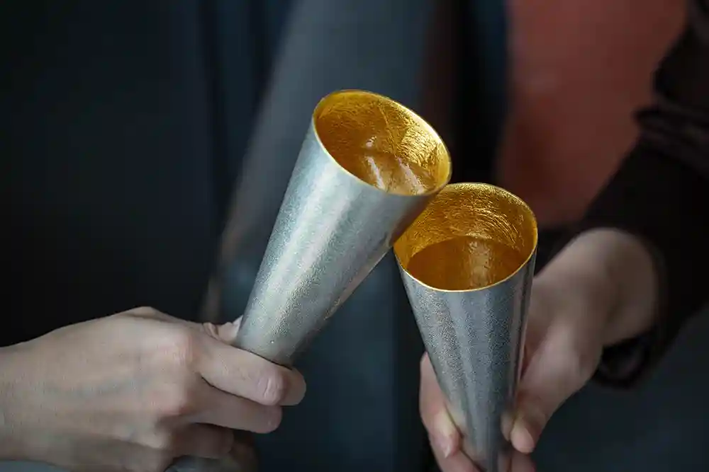 能作金箔香檳杯試飲體驗