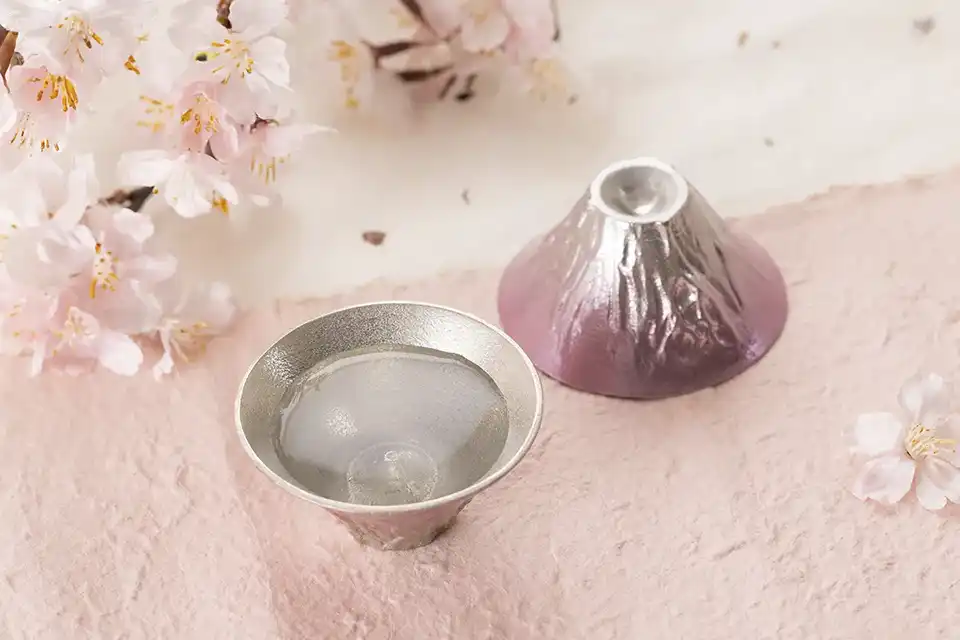 櫻色富士山風情杯