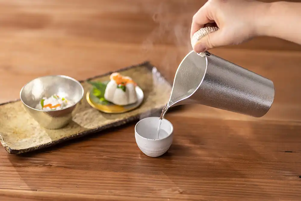 隔水加熱能作純錫暖酒壺