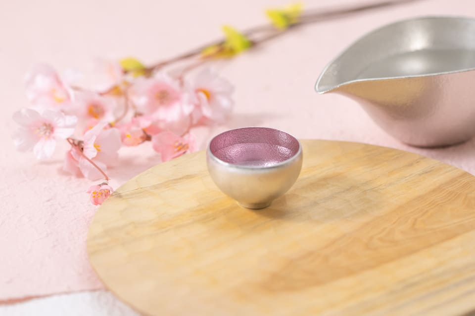 能作NOUSAKU櫻花系列-淡櫻小圓清酒杯