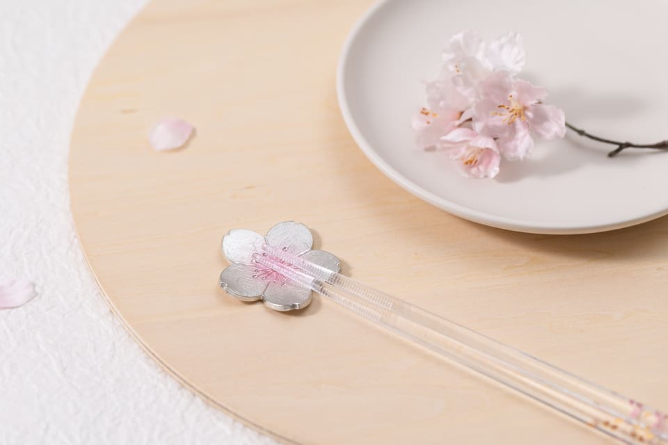 能作NOUSAKU淡櫻櫻花筷架組