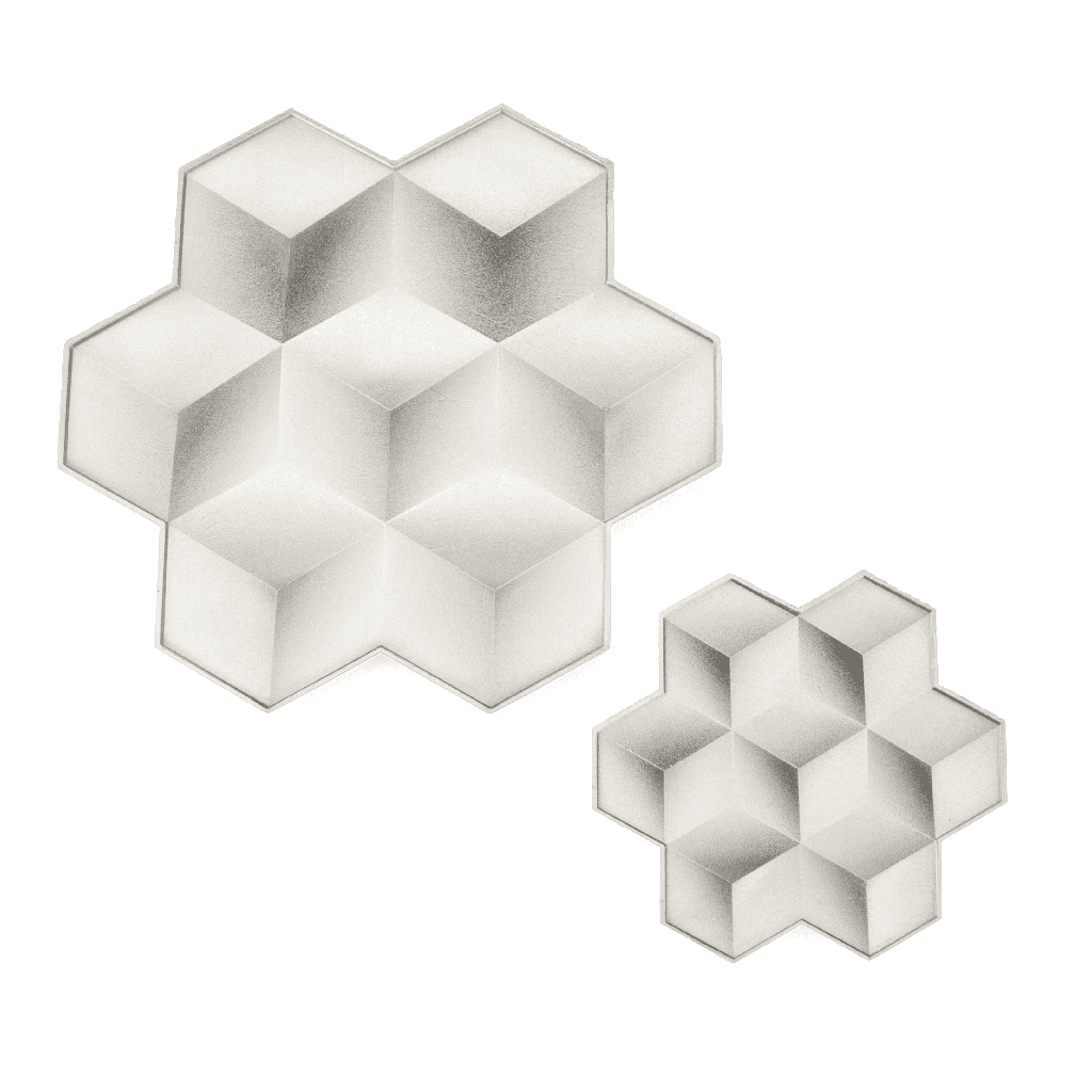 幾何雪花盤